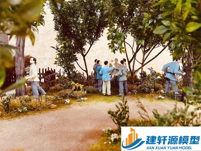 潜江径山·中共临余工委建立场景模型